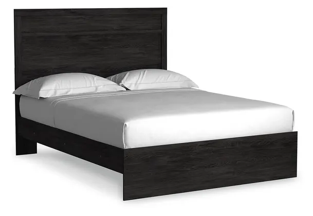 Belachime Charcoal Panel Bed 3