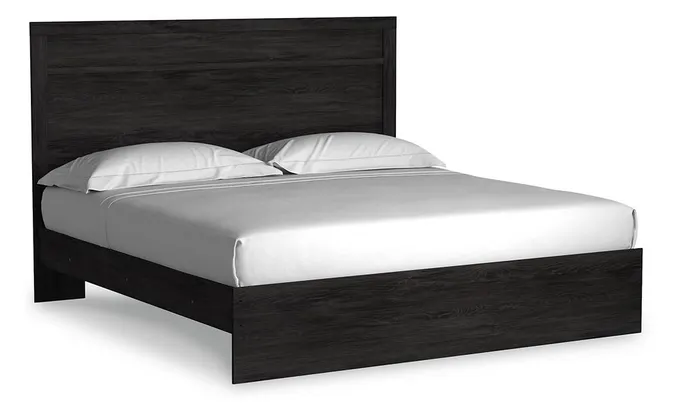 Belachime Charcoal Panel Bed 4