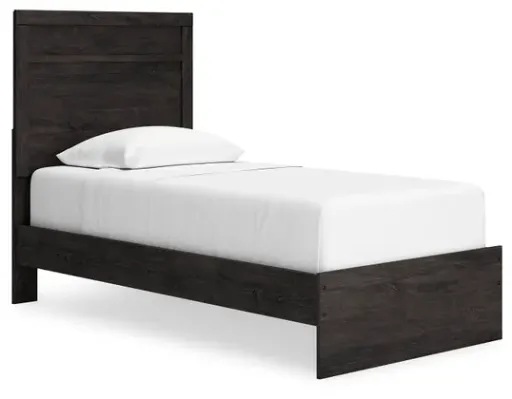 Belachime Charcoal Panel Bed 5