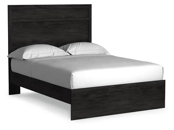 Belachime Charcoal Panel Bed 6