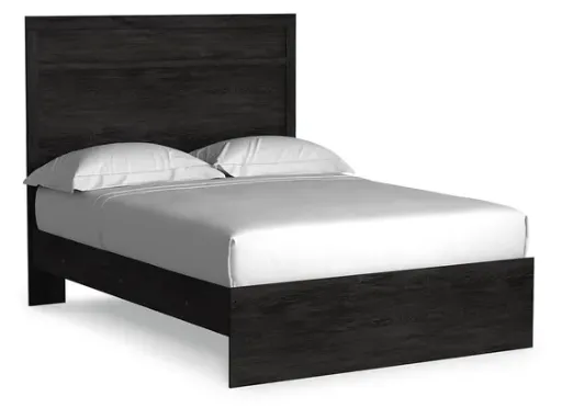 Belachime Charcoal Panel Bed 6