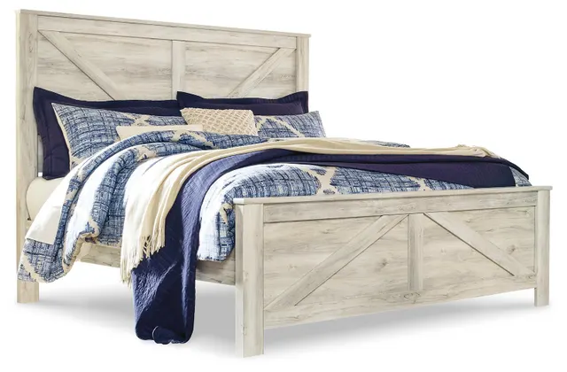 Bellaby Whitewash Queen Crossbuck Panel Bed 4