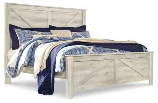 Bellaby Whitewash Queen Crossbuck Panel Bed 4