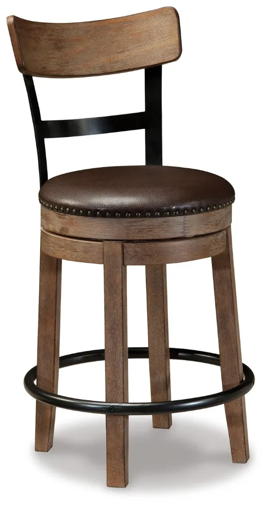 Pinnadel Counter Height Upholstered Bar Stool