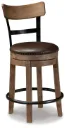 Pinnadel Counter Height Upholstered Bar Stool