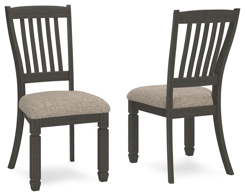 [D736-01] Tyler Creek Dining Upholstered Side Chair (Slat-Back)