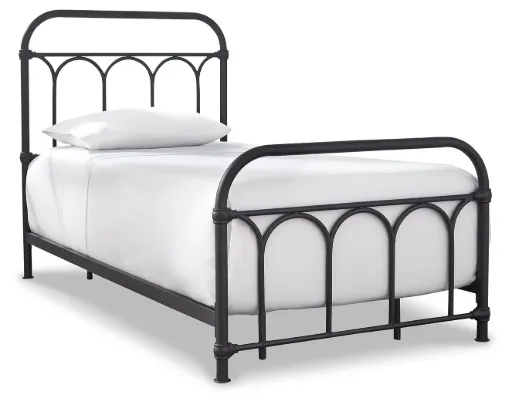 Nashburg Black Twin Metal Bed 6