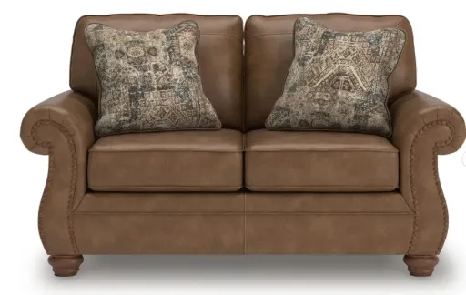 Chasemore Leatherette Loveseat with Nailhead Trim 10