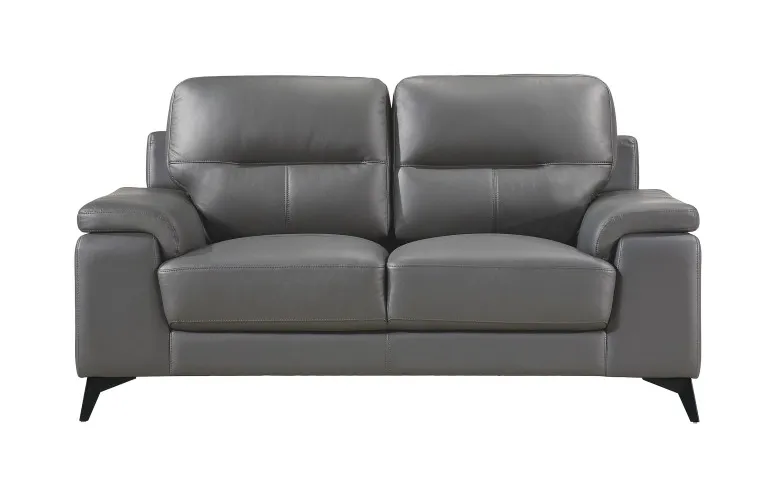 Nordic Leather Loveseat 6
