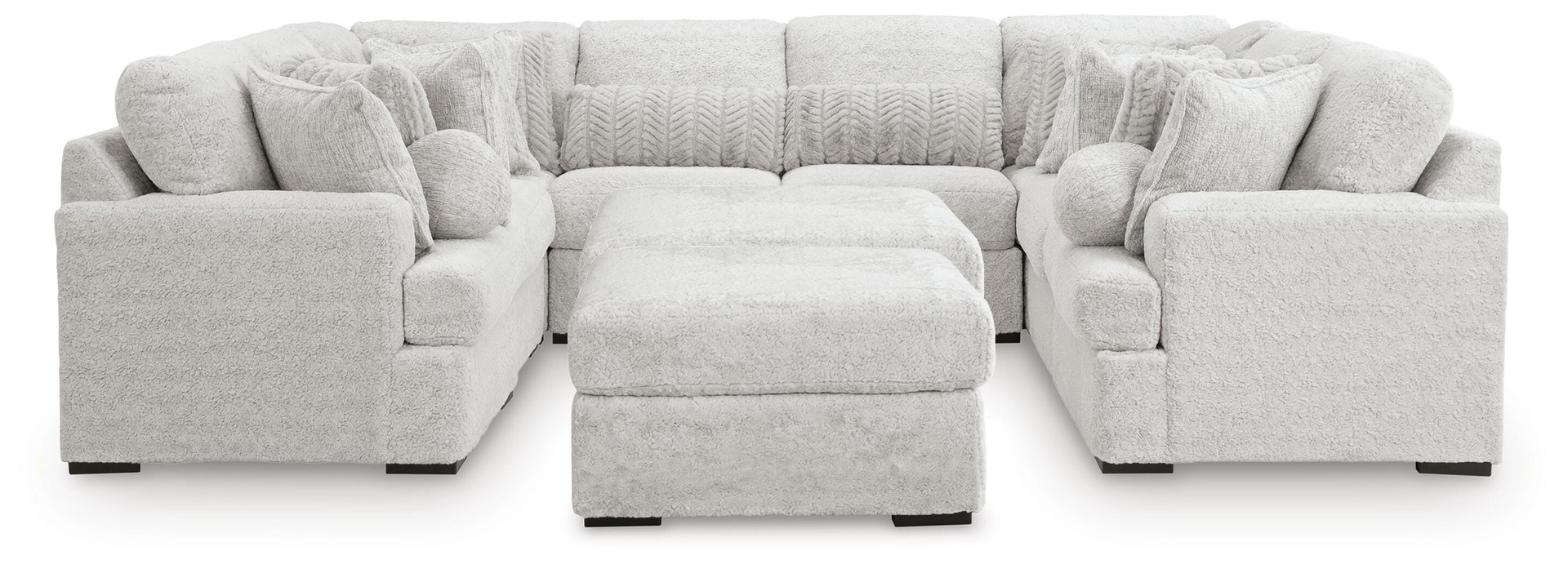 Cuddle Plush Arctic 10-Piece U-Shaped Modular Sectional 4