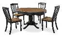 Clorazi Oval Butterfly Extendable Dining Set with 4 Chairs