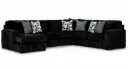 Midnight-Madness Sectional LHF CHAISE & RHF SOFA