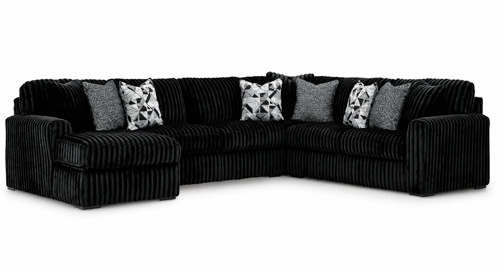 Midnight-Madness Sectional LHF CHAISE & RHF SOFA 6
