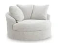 Cuddle Plush Oversized Swivel Accent Chair
