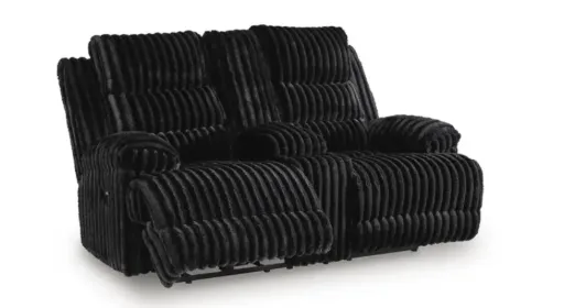 Rhines Falls Corduroy Double Power Reclining Loveseat with Console 5