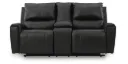 Glossmore Dbl Rec Loveseat w/Console