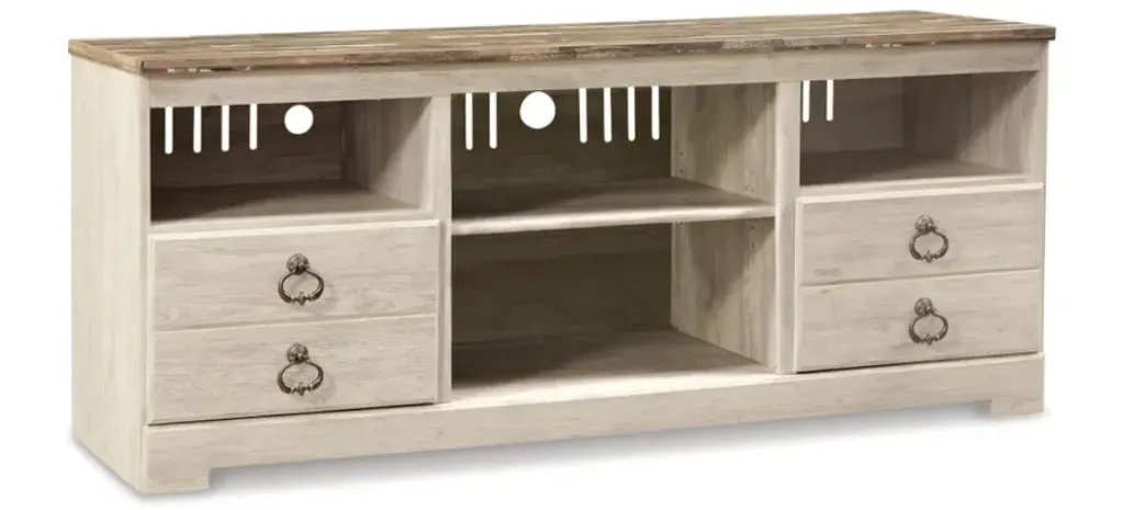 Willowton LG TV Stand w/Fireplace Option