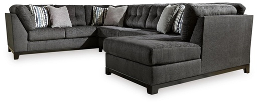 Reidshire Steel Gray 3-Piece Sectional with Chaise 6