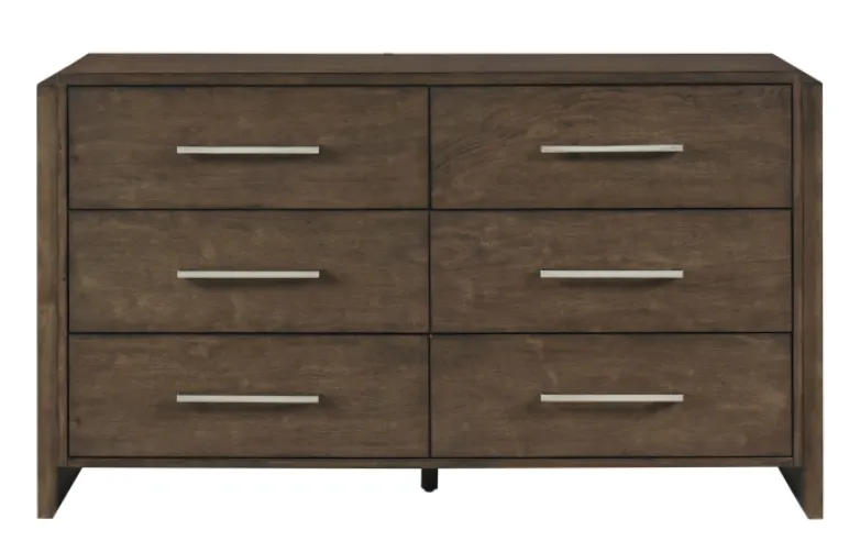 [2335-5] Oakridge Walnut 6-Drawer Dresser