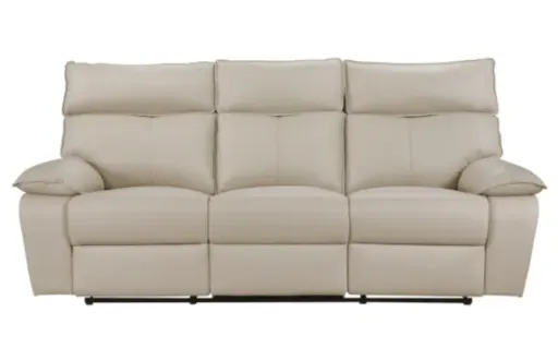 Valencia Top-Grain Leather Reclining Sofa 5