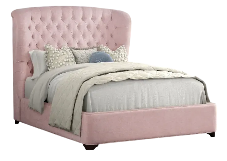 Cameo Pink Chenille Bed