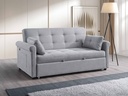 Sofabed in Grey Fabric, 70in