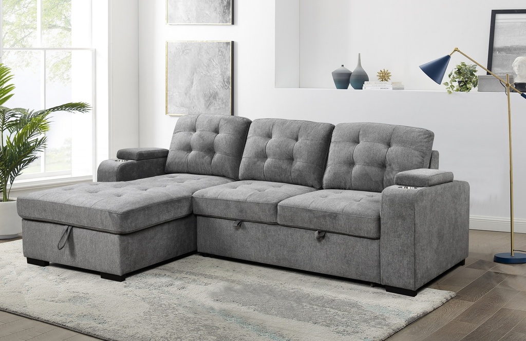 [IF-9050] Wesley Sleeper Sectional (Left-Hand Facing)
