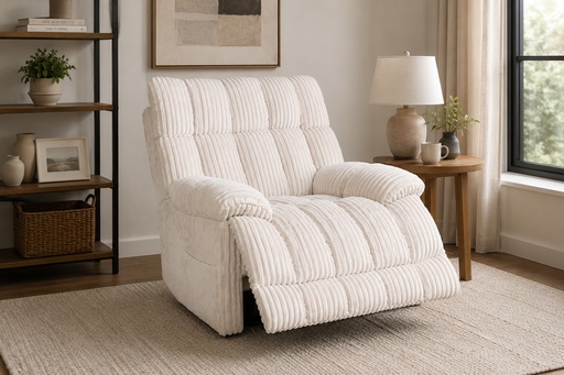 Echo Creme Dual Power Recliner with Bluetooth Music System 8