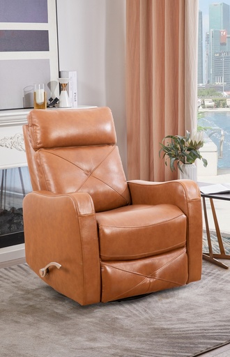 Bennett Tufted Leather Recliner 3