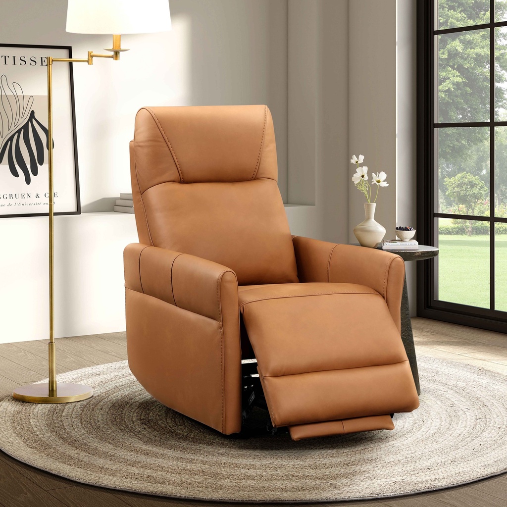 [IF-6390] Fairmont Grand Leather Recliner (Caramel Leather)