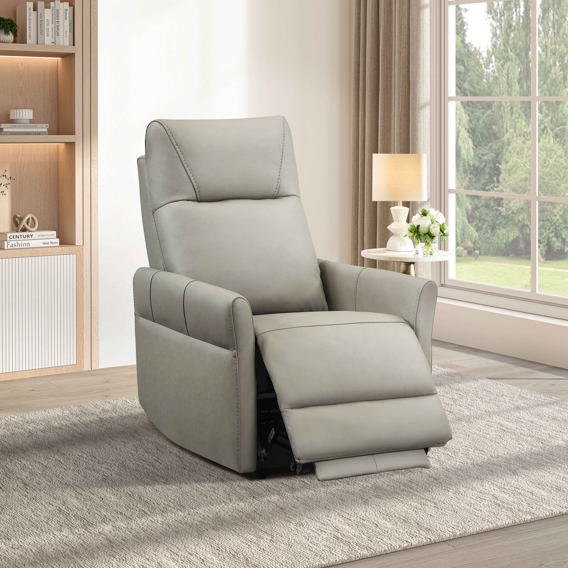 Fairmont Grand Leather Power Recliner with Power Headrest 3