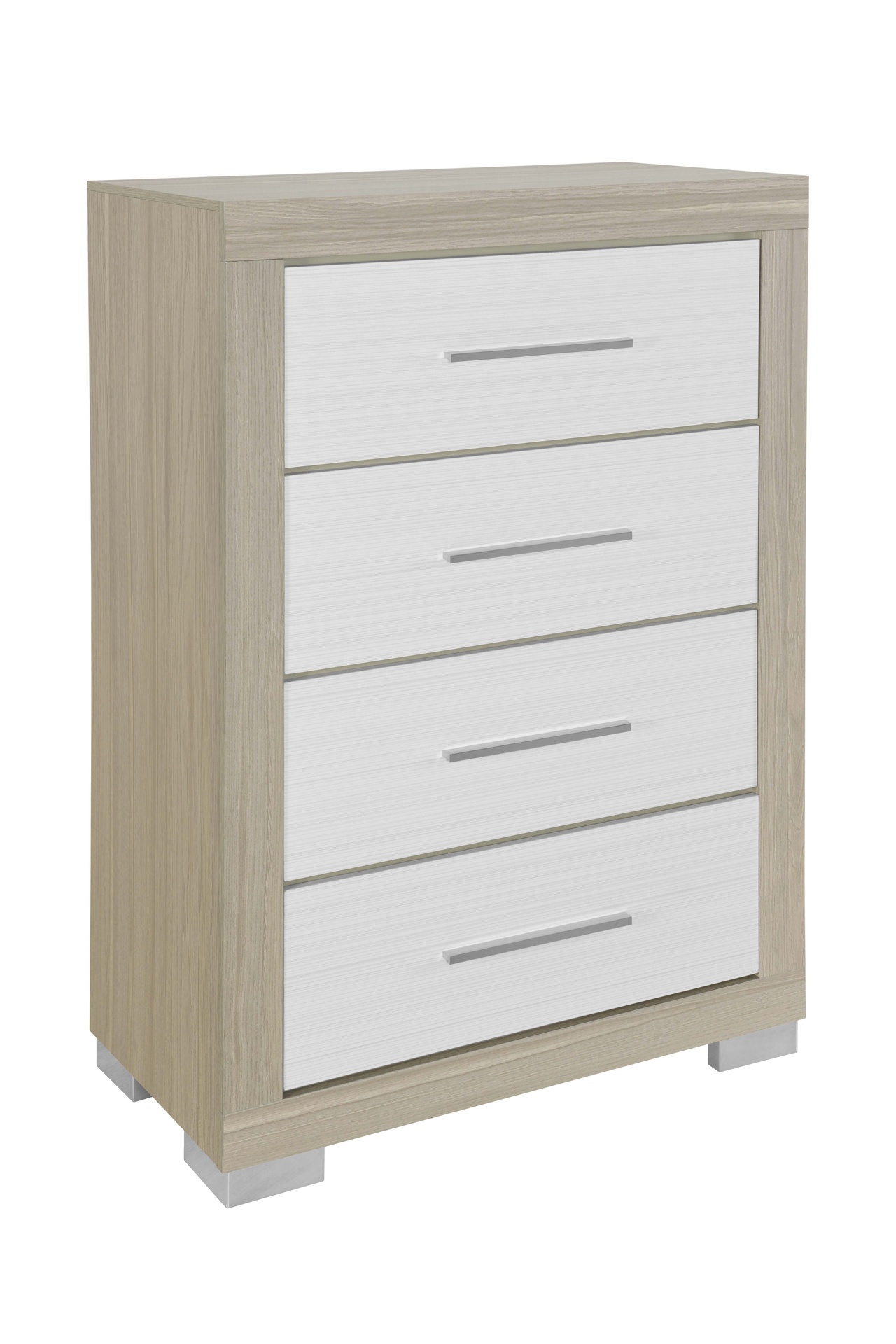 Emma (Black-Grey) 4-Drawer Chest 3