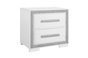 Andros-Silver Night Stand Nightstand
