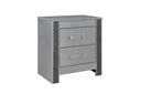 Logan-Silver Night Stand Nightstand