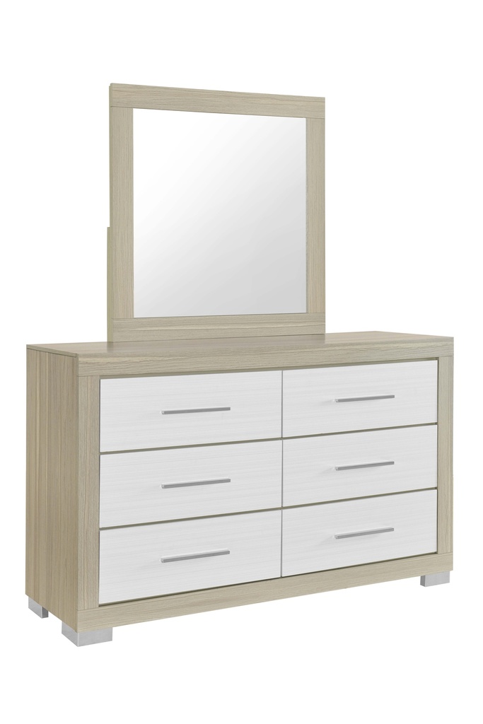 [EMMA-DM] Emma (Black-Grey) Dresser & Mirror