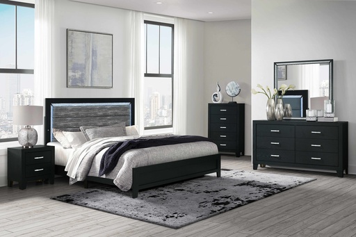 Reid Black 8-Piece Bedroom Set 3