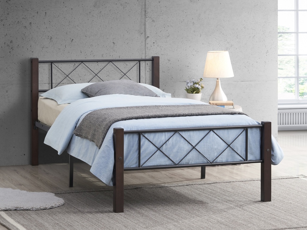 Wexford Crossbuck Wood and Metal Bed