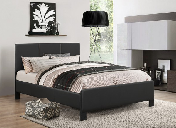Fenwick Leather Panel Platform Bed