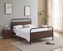 Everly Walnut Panel Platform Bed