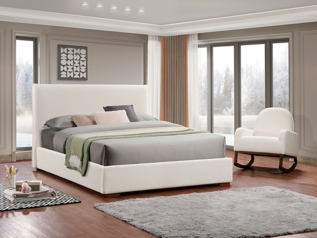 Chatwin Boucle Wingback Bed