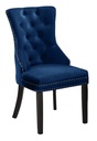 Nailhead Tufted Dining Chair (Blue Velvet)