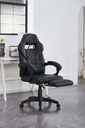 Black Faux Leather High-Back Racing Office Chair