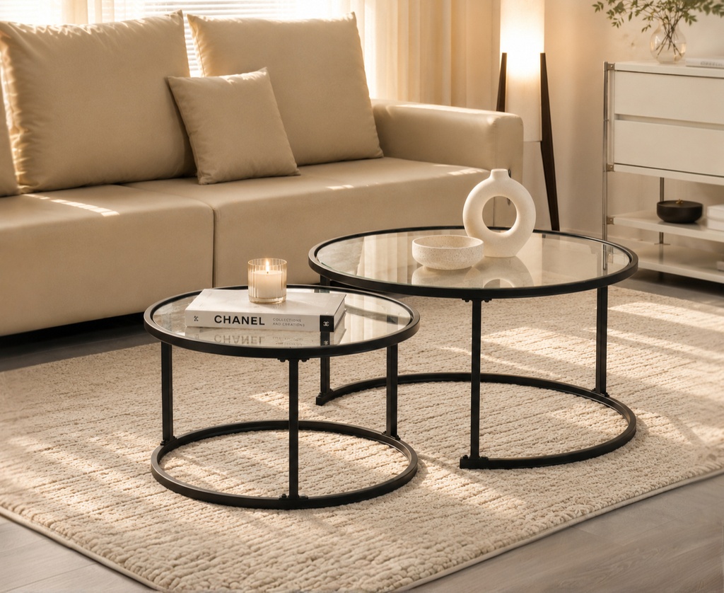 Set of 2 Nesting Coffee Tables