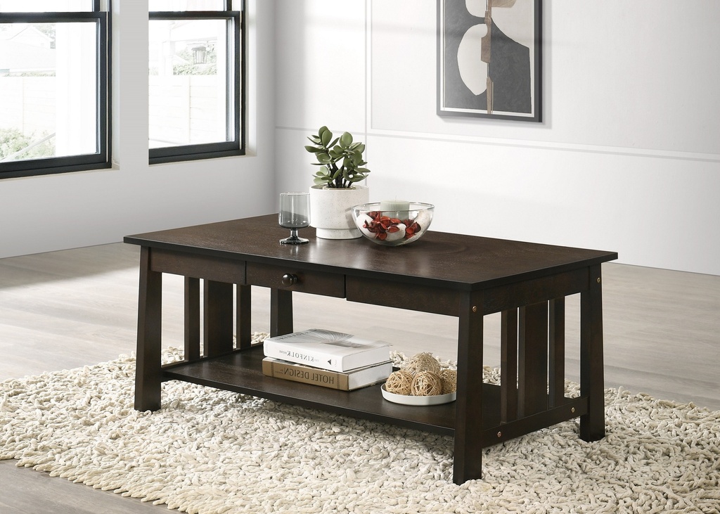 Espresso Storage Coffee Table (Small)