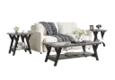 Black Leg Wood Coffee Table Set