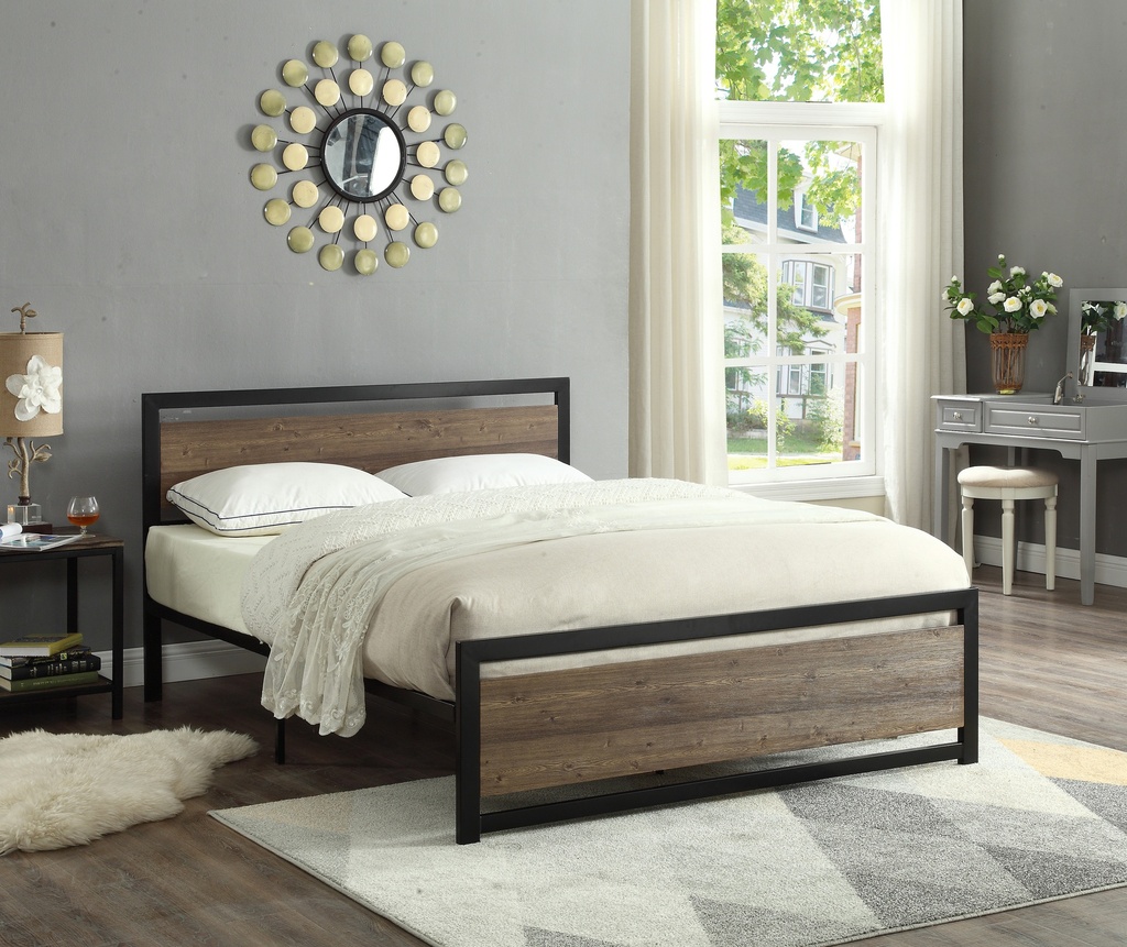 Fitzgerald Framed Reclaimed Wood Bed