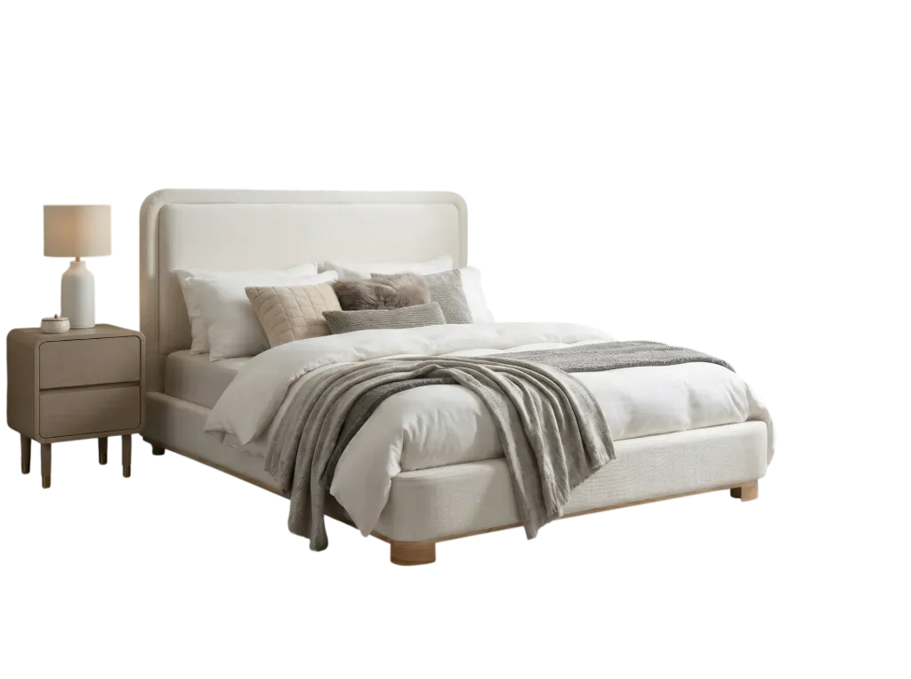 Harcourt Rounded Boucle Bed