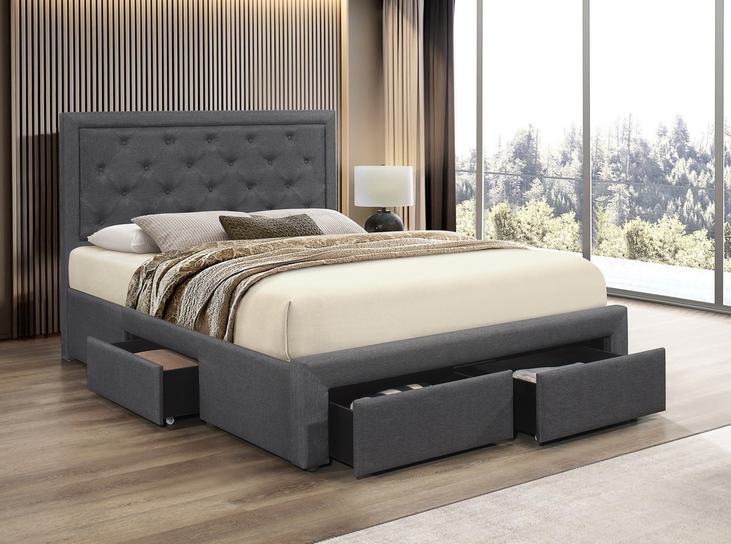 Kentfield Diamond-Tufted Storage Bed