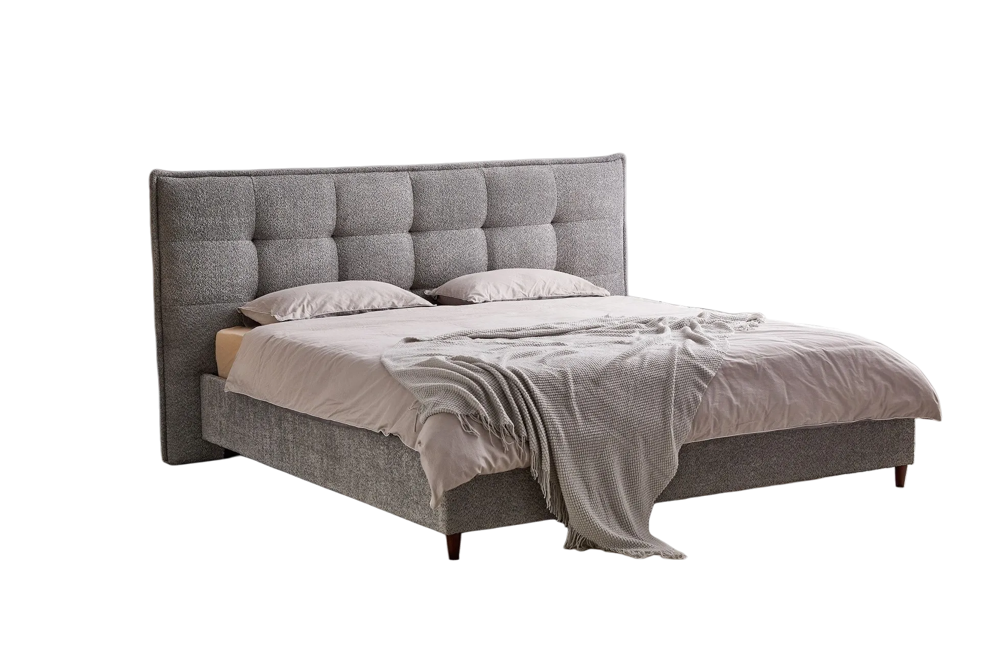 Kentwood Boucle Biscuit-Tufted Bed 3