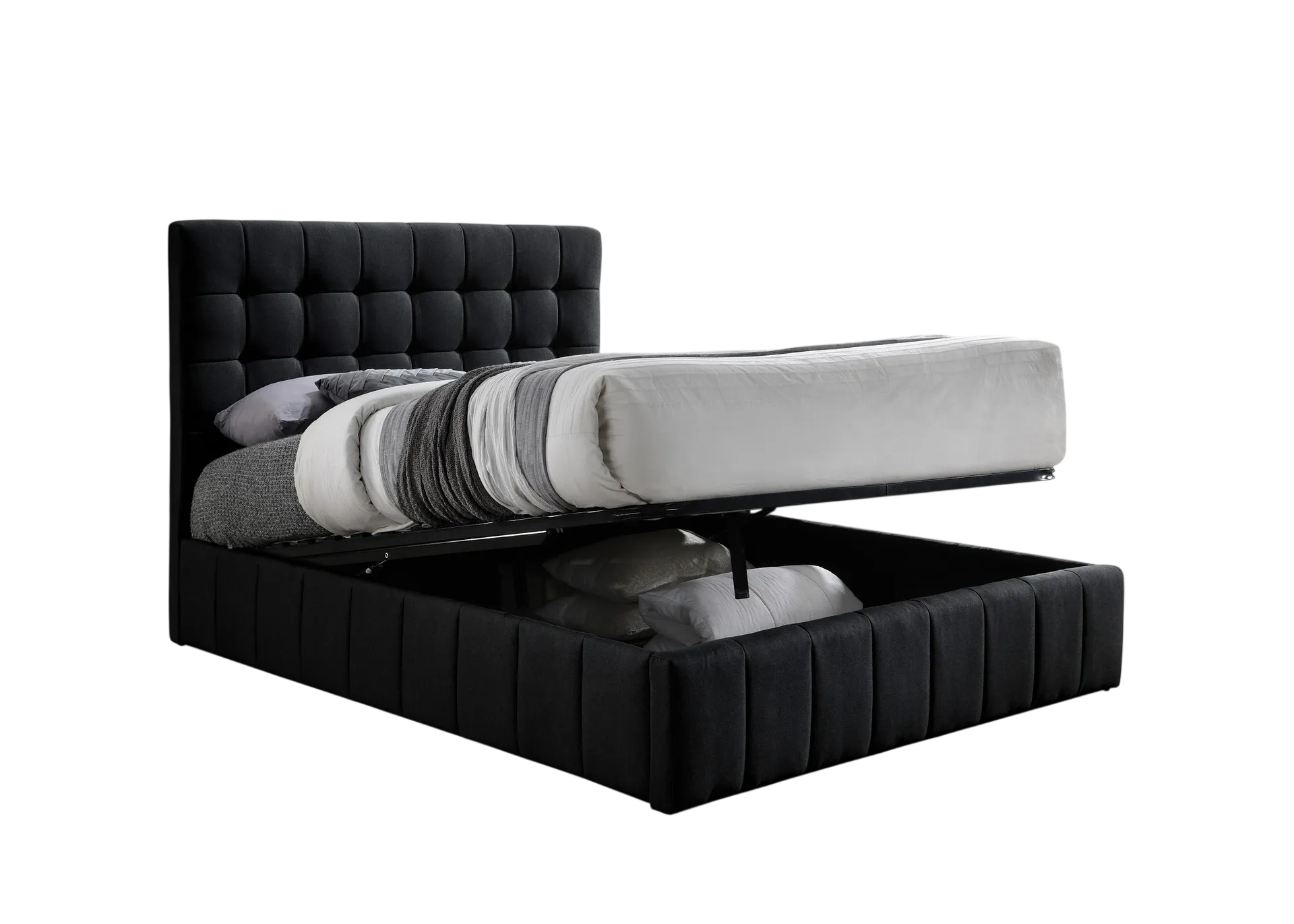 Marchbanks Tufted Gas-Lift Storage Bed 5